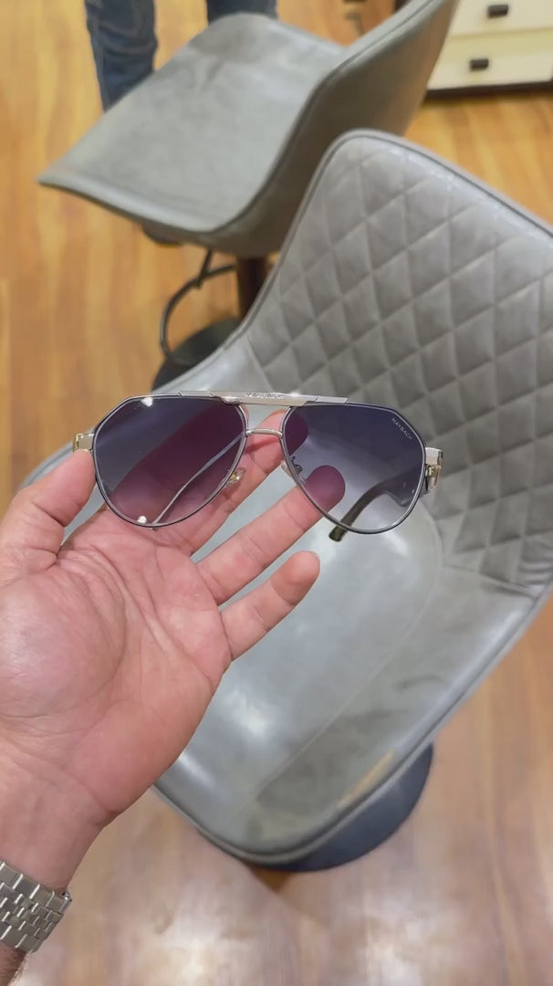MB 72398 Silver Black Sunglass