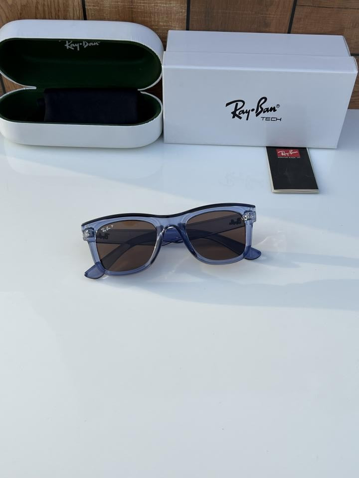 RB 0502 BLUE/BROWN TRANSPARENT SUNGLASS