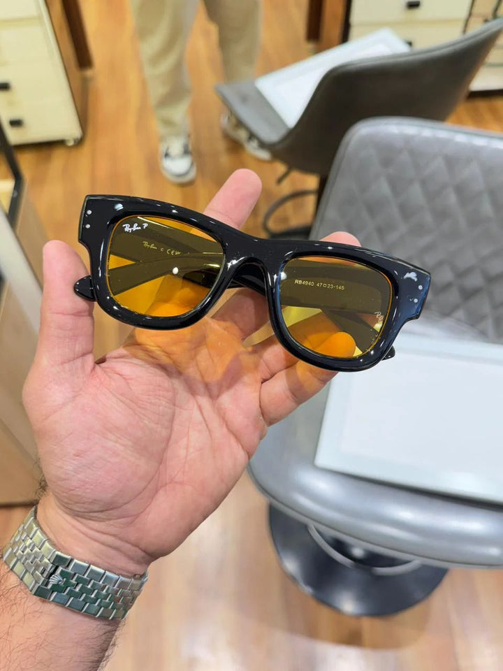 RB 4940 Mega Wayfarer Black Yellow