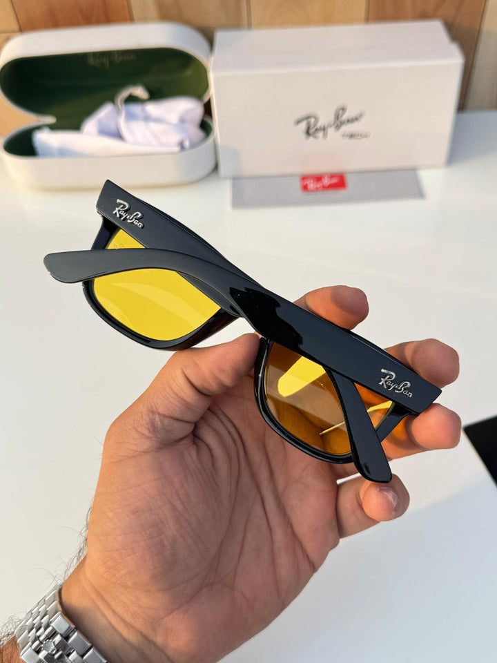 RB 0502 Black Yellow Reverse Sunglass Candy Exclusive