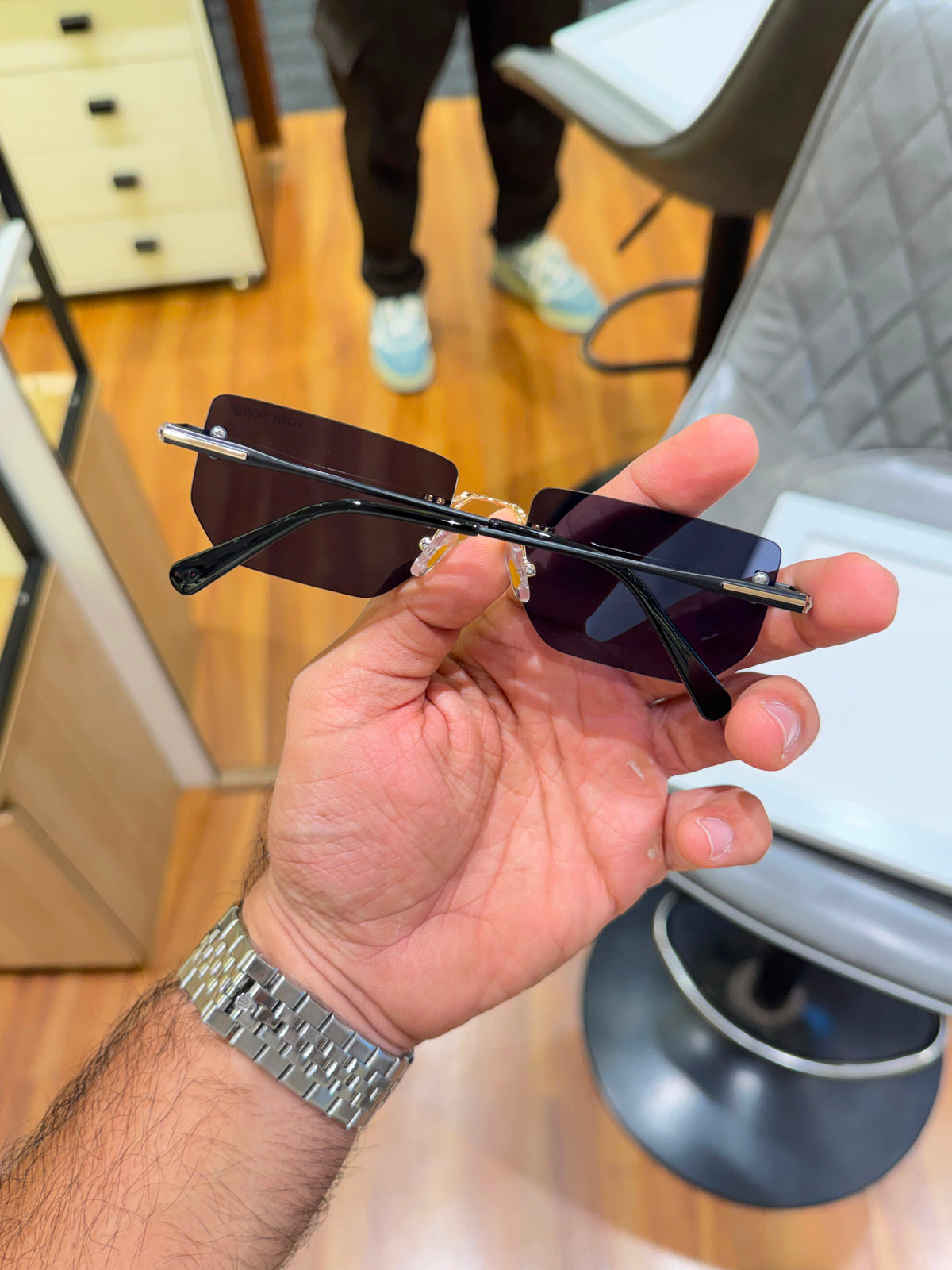 TF UNISEX RIMLESS SUNGLASS