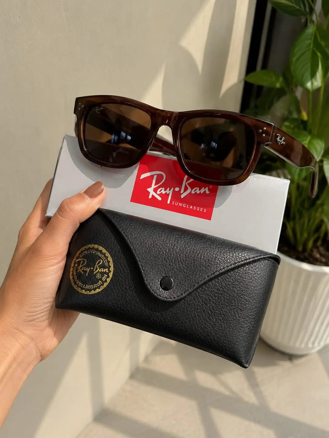 RB 4940 Mega Wayfarer Maroon Unise_x Sunglass