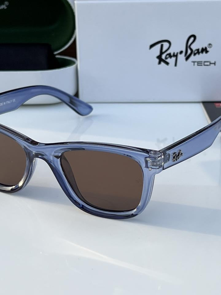 RB 0502 BLUE/BROWN TRANSPARENT SUNGLASS