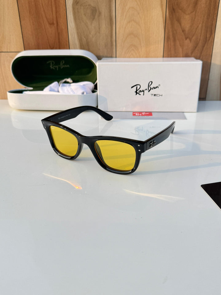 RB 0502 Black Yellow Reverse Sunglass Candy Exclusive