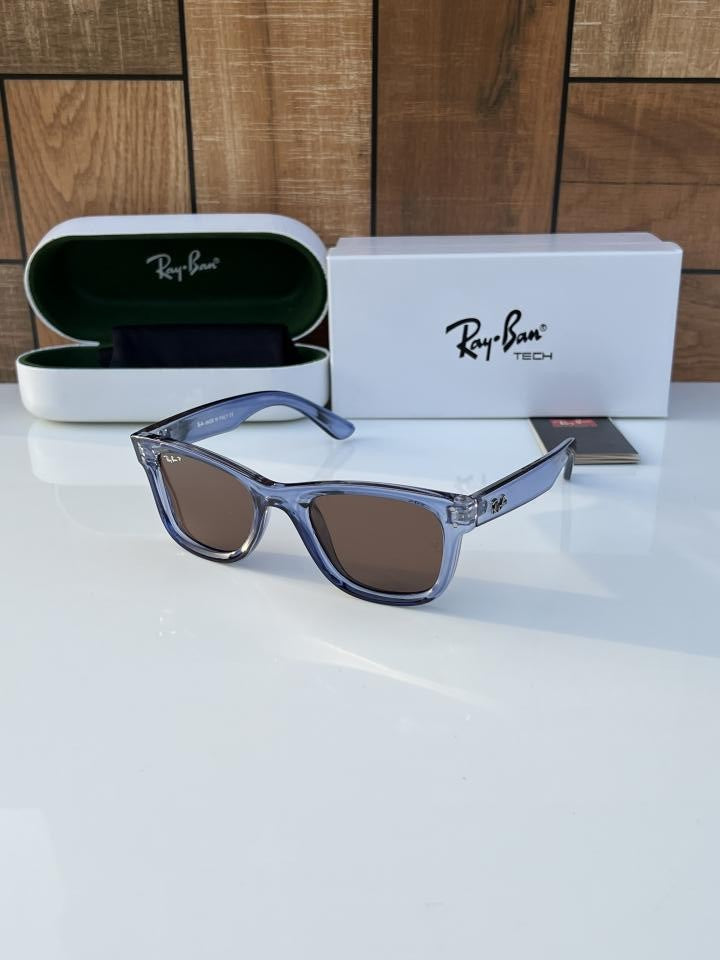 RB 0502 BLUE/BROWN TRANSPARENT SUNGLASS