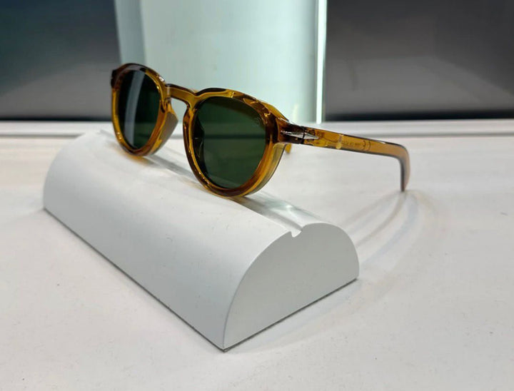DB BROWN/GREEN ROUND SUNGLASS