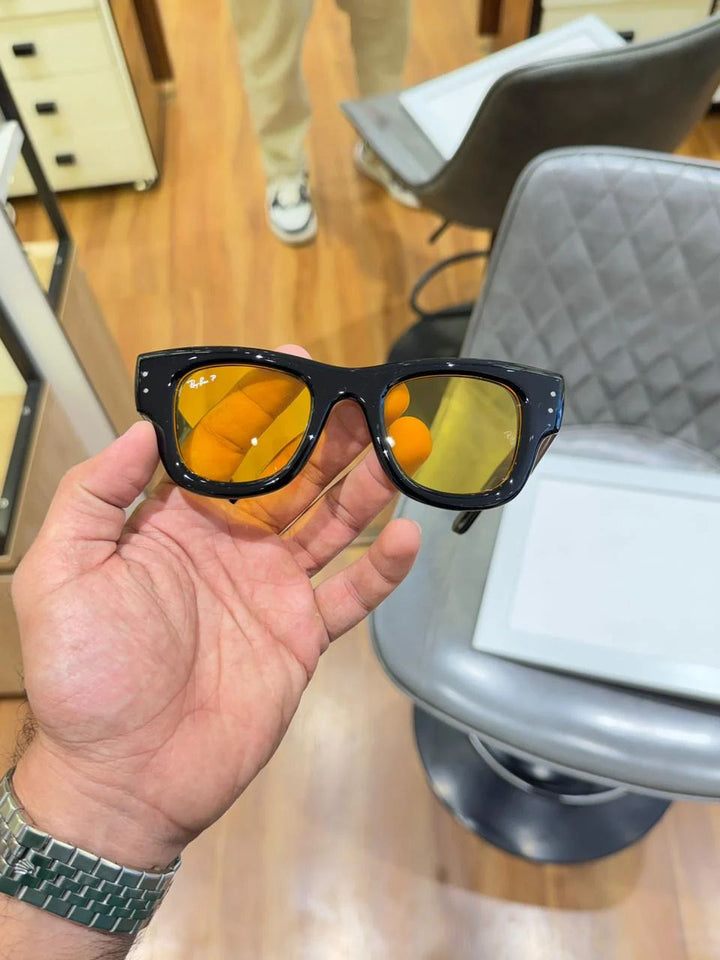 RB 4940 Mega Wayfarer Black Yellow