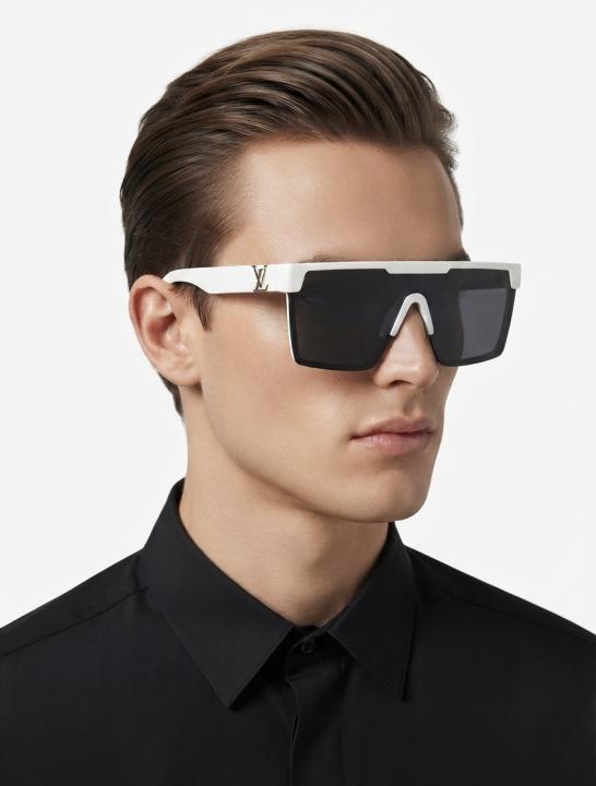 LV 1012 White Black Sunglass