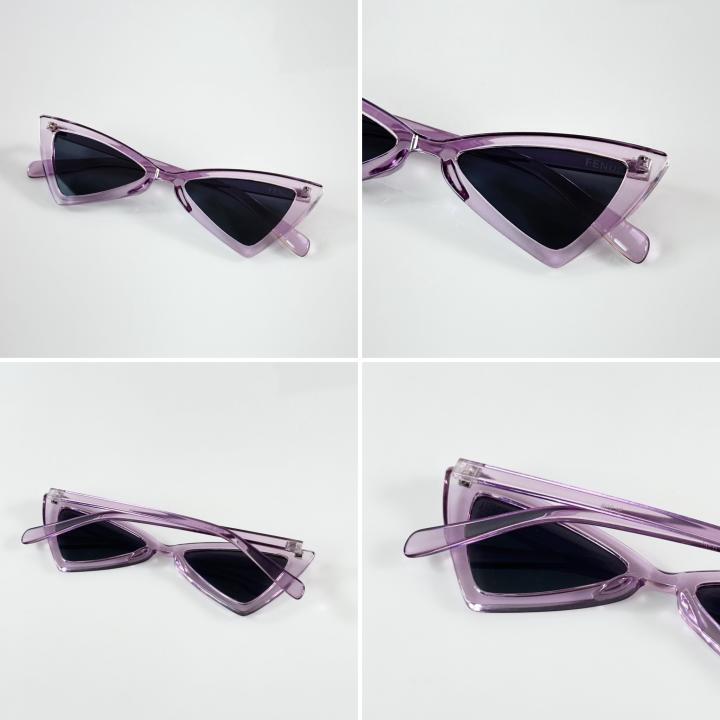 FD 208 Water Black Purple Women's Sunglass