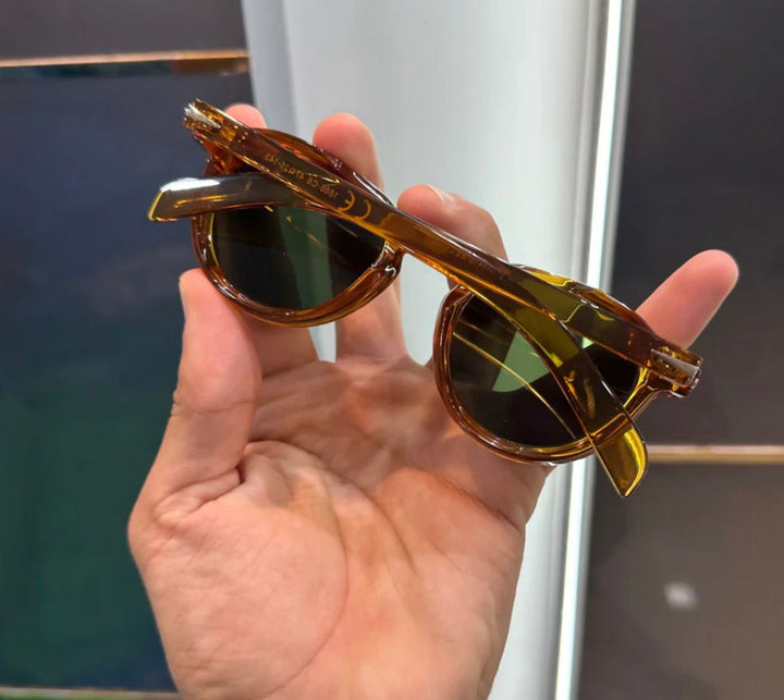 DB BROWN/GREEN ROUND SUNGLASS
